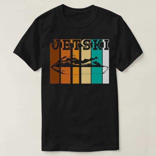ヴィンテージジェットスキースキーウォータースクーターPWC Tシャツ (デザイン正面)