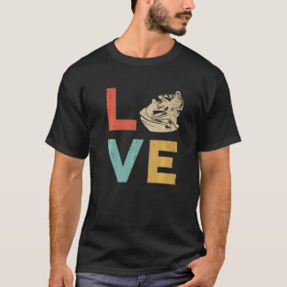 ヴィンテージジェットスキーラブレトロスタイルレイクライフウォーターS Tシャツ