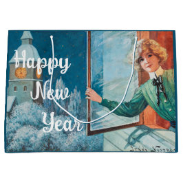 ヴィンテージジェニーニストロカスタムームハッピーニューイヤー ラージペーパーバッグ