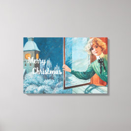 ヴィンテージジェニーニストロムカスタムクリスマス キャンバスプリント