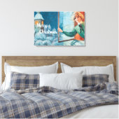 ヴィンテージジェニーニストロムカスタムクリスマス キャンバスプリント (インサイチュ (寝室))