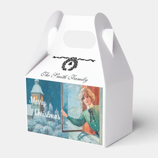 ヴィンテージジェニーニストロムカスタムクリスマス フェイバーボックス (正面サイド)