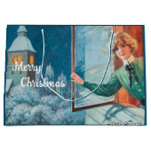 ヴィンテージジェニーニストロムカスタムクリスマス ラージペーパーバッグ (正面)