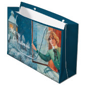 ヴィンテージジェニーニストロムカスタムクリスマス ラージペーパーバッグ (正面アングル)