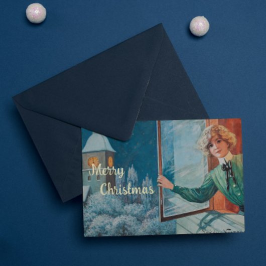 ヴィンテージジェニーニストロムカスタムクリスマス 箔シーズンカード