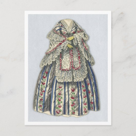 ヴィンテージジェニーリンド紙ドール葉書 ポストカード (正面)