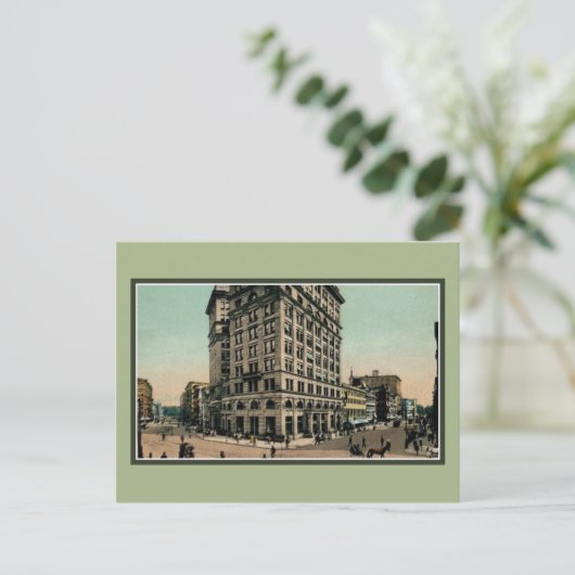 ヴィンテージジェネシーとサリナ通りシラキュースNY ポストカード (スタンド正面)