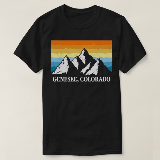 ヴィンテージジェネシー,コロラドマウンテンハイキング土産 Tシャツ (デザイン正面)