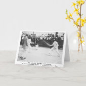 ヴィンテージジェネラルパトンエペフェンシングノートカード カード (黄色い花)