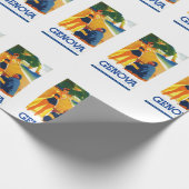 ヴィンテージジェノバイタリア観光 ラッピングペーパー (角)