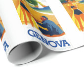 ヴィンテージジェノバイタリア観光 ラッピングペーパー (ロールコーナー)