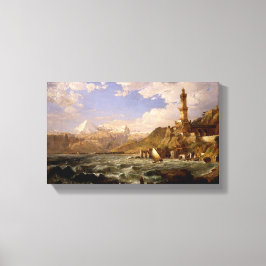 ヴィンテージジェノヴァ海岸 キャンバスプリント