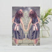 ヴィンテージジェミ最高のニの永遠の友人ツインガール 招待状 (スタンド正面)