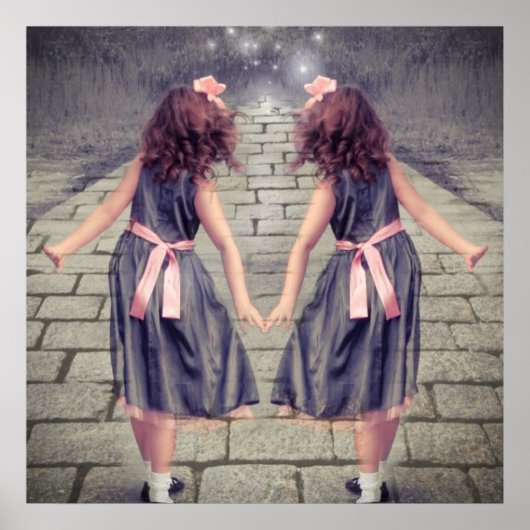 ヴィンテージジェミ最高のニフレンズ永遠に双子の女の子 ポスター (正面)