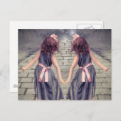 ヴィンテージジェミ最高のニフレンズ永遠に双子の女の子 ポストカード (正面/裏面)