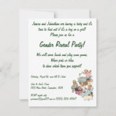 ヴィンテージジェンダーリビールベビーシャワーパーティの招待状 招待状 (裏面)