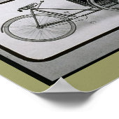 ヴィンテージジェームス1913配達自転車ポスター ポスター (角)