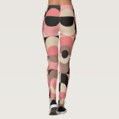 ヴィンテージジオメトリッククラシックス：シームレスなパターン レギンス (裏面)