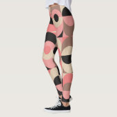 ヴィンテージジオメトリッククラシックス：シームレスなパターン レギンス (左)