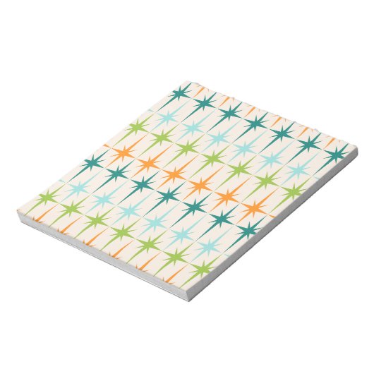 ヴィンテージジオメトリックスターバストメモ帳 ノートパッド (回転)