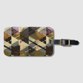 "ヴィンテージジオメトリックテクスチャ – 抽象芸術ラゲージタグ ラゲッジタグ