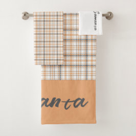 ヴィンテージジオメトリックベージュ名 バスタオルセット