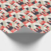 ヴィンテージジオメトリデザイン:抽象芸術シェイプの背景 ラッピングペーパー (角)