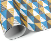 ヴィンテージジオメトリ:スタイリッシュイラストレーション背景 ラッピングペーパー (ロールコーナー)