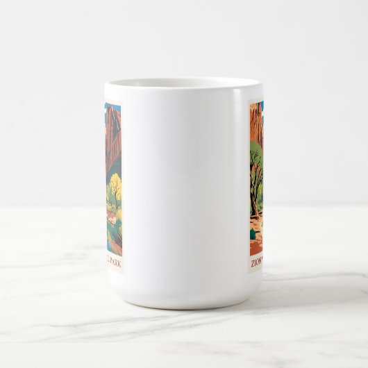 ヴィンテージジオンナショナルパークユタマウンテン コーヒーマグカップ (中央)