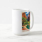 ヴィンテージジオンナショナルパークユタマウンテン コーヒーマグカップ (正面右)