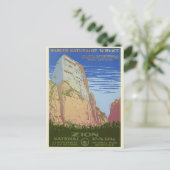 ヴィンテージジオン国立公園旅行はがき ポストカード (スタンド正面)