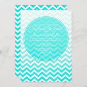 ヴィンテージジグザグ結婚式招待状 招待状 (正面/裏面)