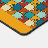 ヴィンテージジグソーパズルピースのパターン名 デスクマット (コーナー)