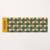 ヴィンテージジグソーパズルピースのパターン名 ヨガマット (裏面(横))