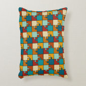 ヴィンテージジグソーパズル片パターン アクセントクッション (正面(垂直))