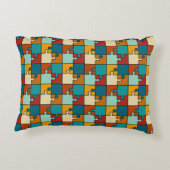 ヴィンテージジグソーパズル片パターン アクセントクッション (裏面)