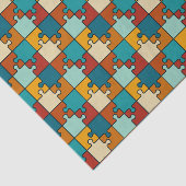 ヴィンテージジグソーパズル片パターン 薄葉紙 (詳細)