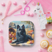 ヴィンテージジッペルケ絵を描パピー ペーパープレート (パーティー)