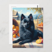 ヴィンテージジッペルケ絵を描パピー ポストカード (正面/裏面)