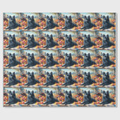 ヴィンテージジッペルケ絵を描パピー ラッピングペーパー (フラット)