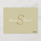 ヴィンテージジプシー結婚レースのテーブル番号葉書 ポストカード (裏面)