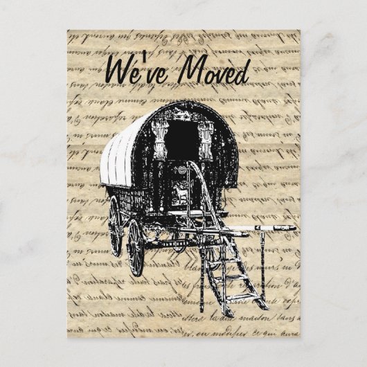 ヴィンテージジプシー・キャラバンの住所の変更 案内ポストカード (正面)