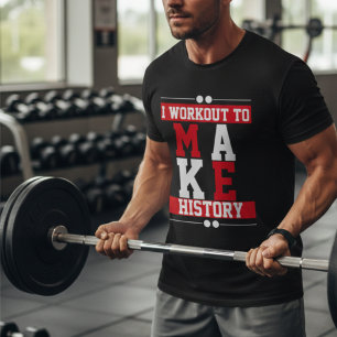 ヴィンテージジムのモチベーショントレーニングを作る歴史 Tシャツ