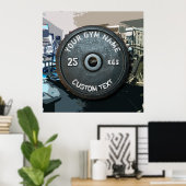 ヴィンテージジムオーナーまたはフィットネス付きユーザーおもしろい ポスター (ホームオフィス)