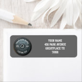 ヴィンテージジムオーナーまたはフィットネス付きユーザーおもしろい ラベル (インサイチュ)