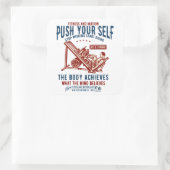 ヴィンテージジムフィットネスモチベーション葉書 スクエアシール (バッグ)