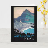 ヴィンテージジャイアンツコーストアイルランドポスト カード (黄色い花)