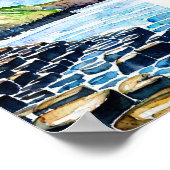 ヴィンテージジャイアンツCauseway Antrim Coastの水色 ポスター (角)