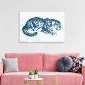 ヴィンテージジャガー キャンバスプリント (インサイチュ (リビング))