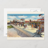 ヴィンテージジャクソンビルビーチフロリダポストカード ポストカード (正面/裏面)